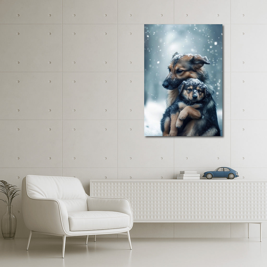 Paws in a Snow Tale