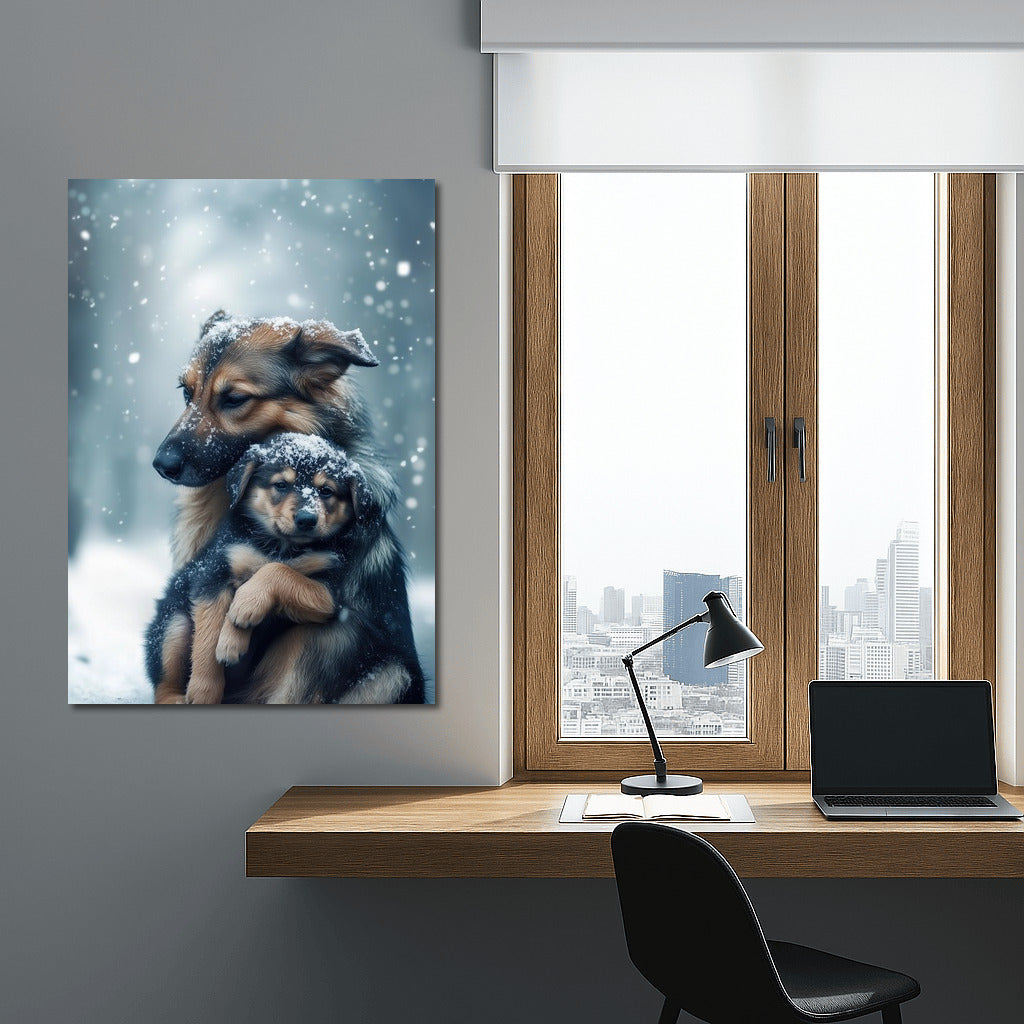Paws in a Snow Tale