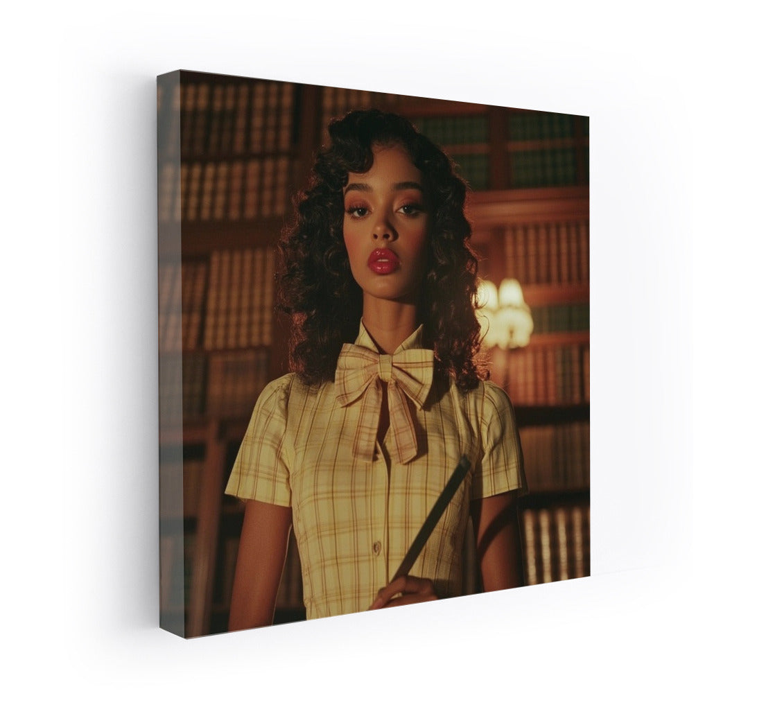 The Secret Among the Pages: Retro Silhouette