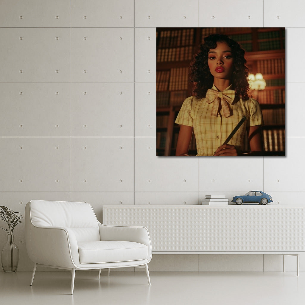 The Secret Among the Pages: Retro Silhouette