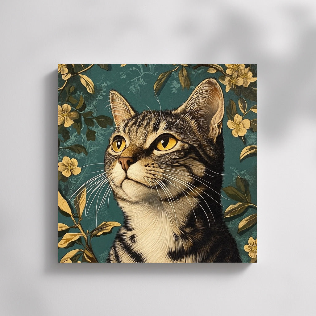 Flower grace of a cat