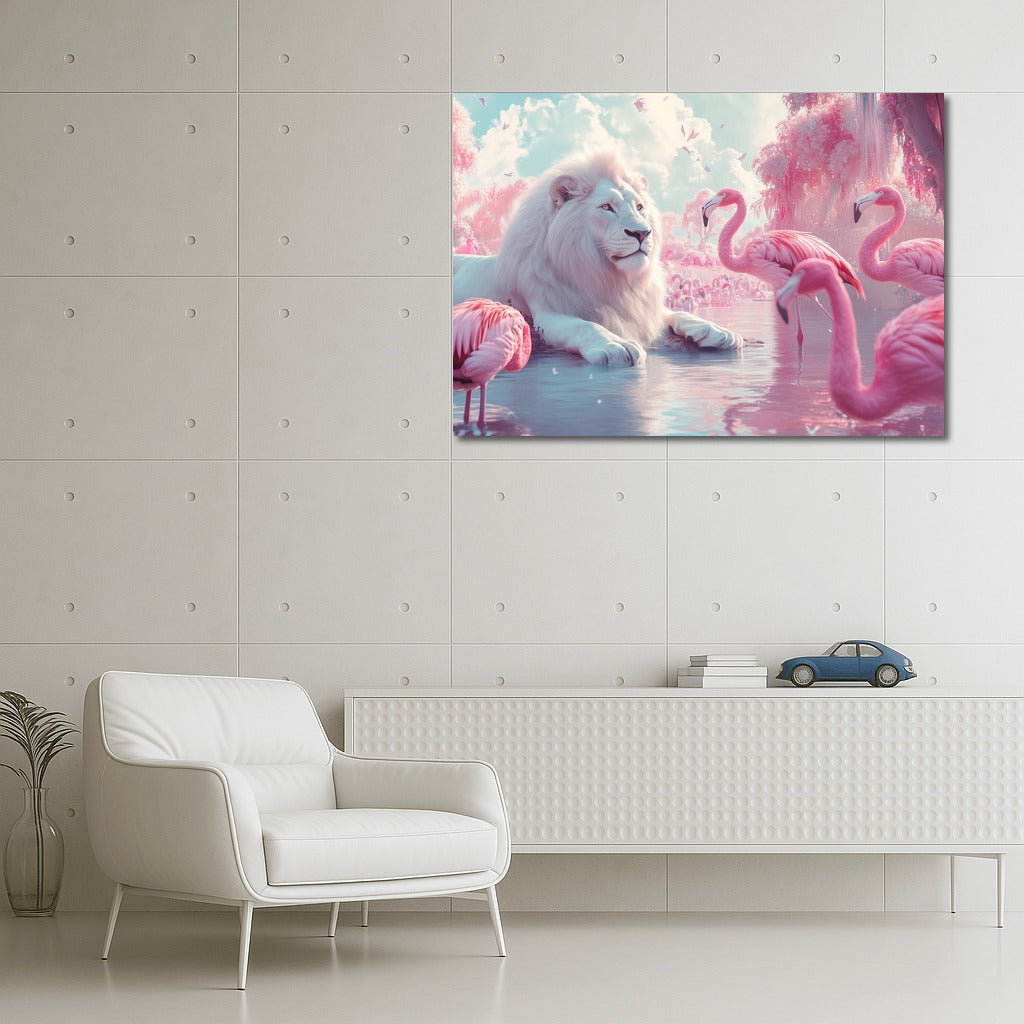 White Lion in the Pink Kingdom