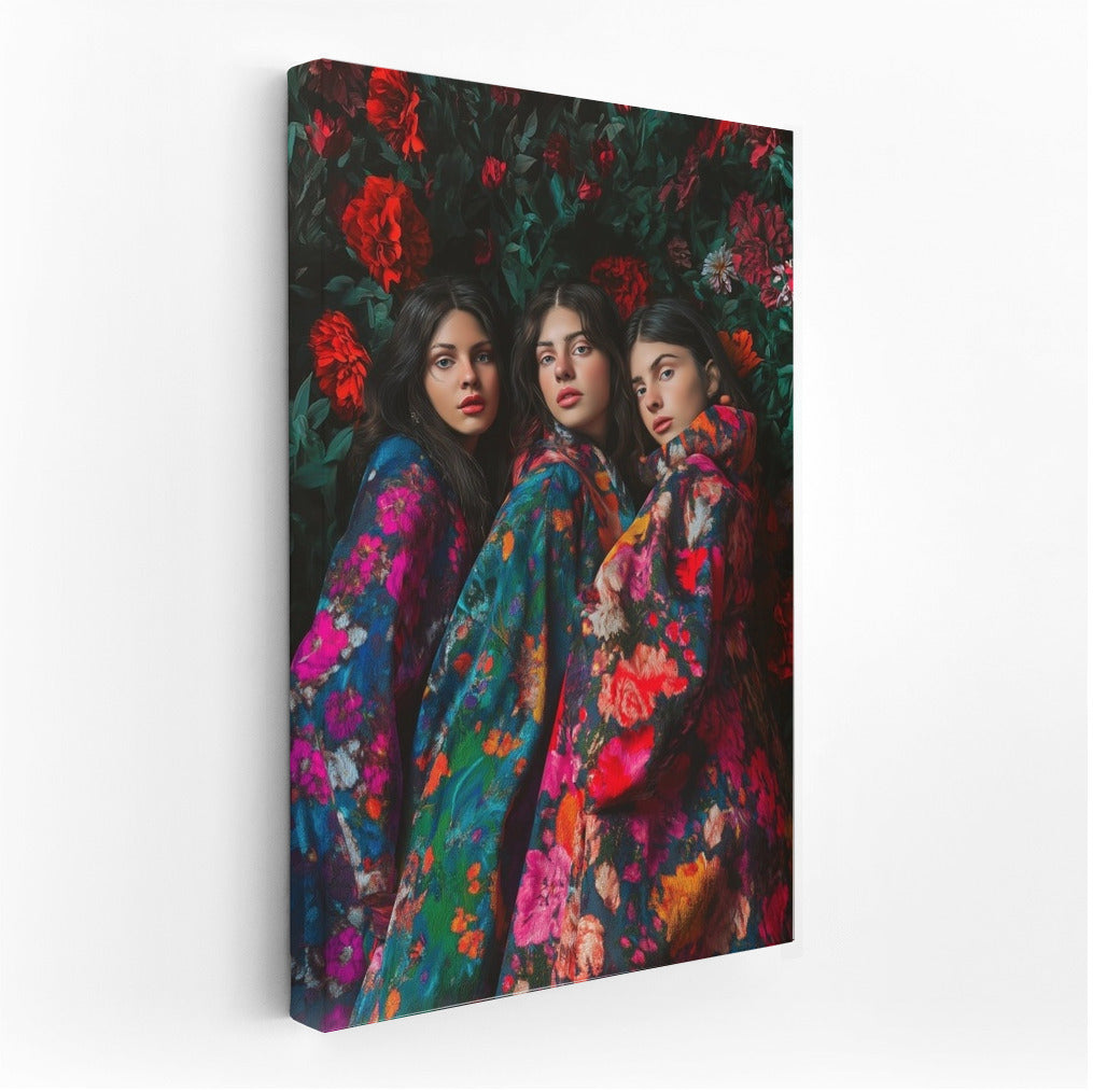 Trio in the Flower Curtain
