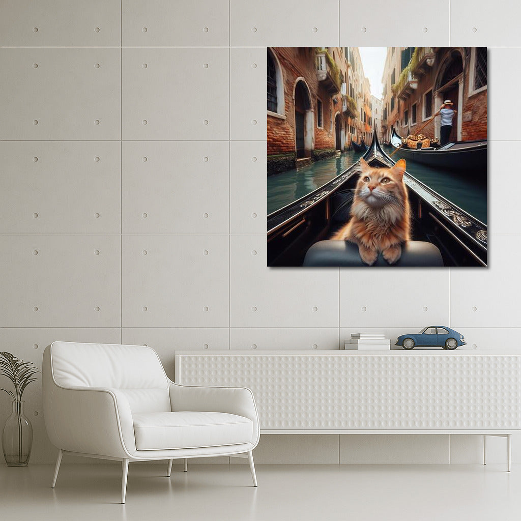 Venetian Flirting Cat