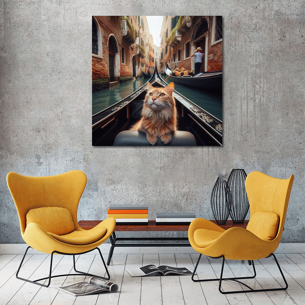 Venetian Flirting Cat