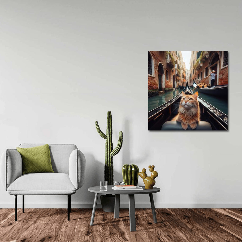 Venetian Flirting Cat