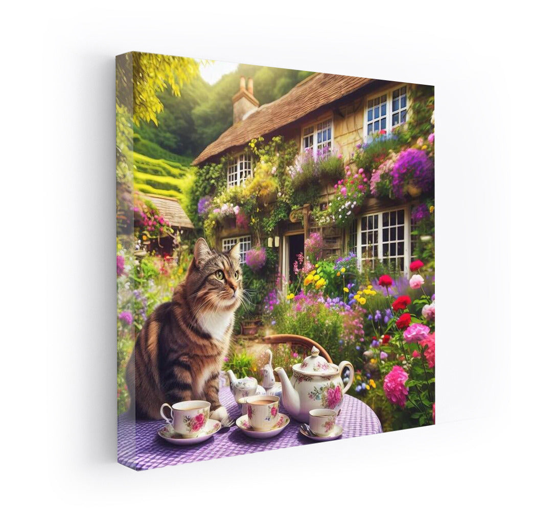 Tea Party in the Flowery Corner: The Cat and the English Garden