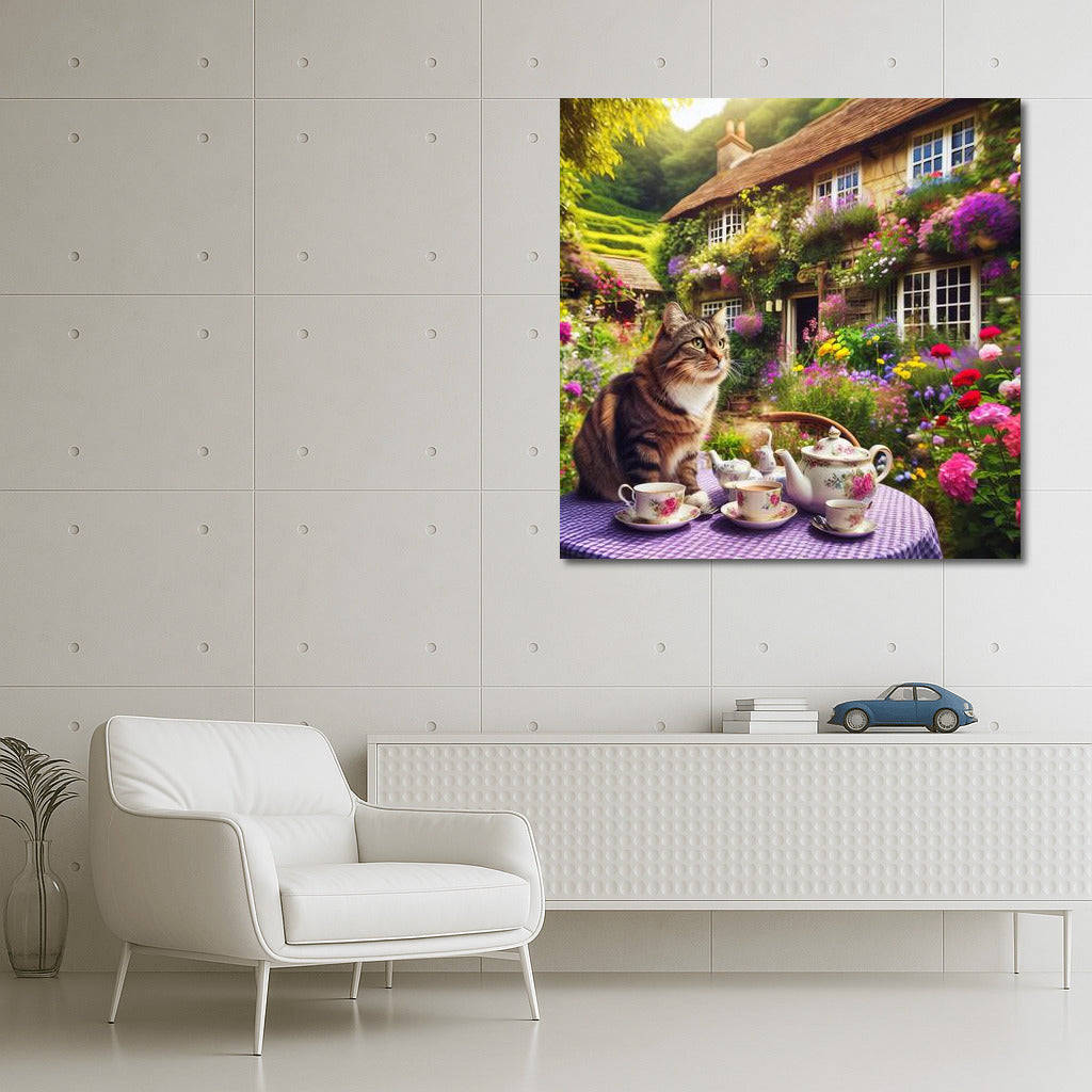 Tea Party in the Flowery Corner: The Cat and the English Garden