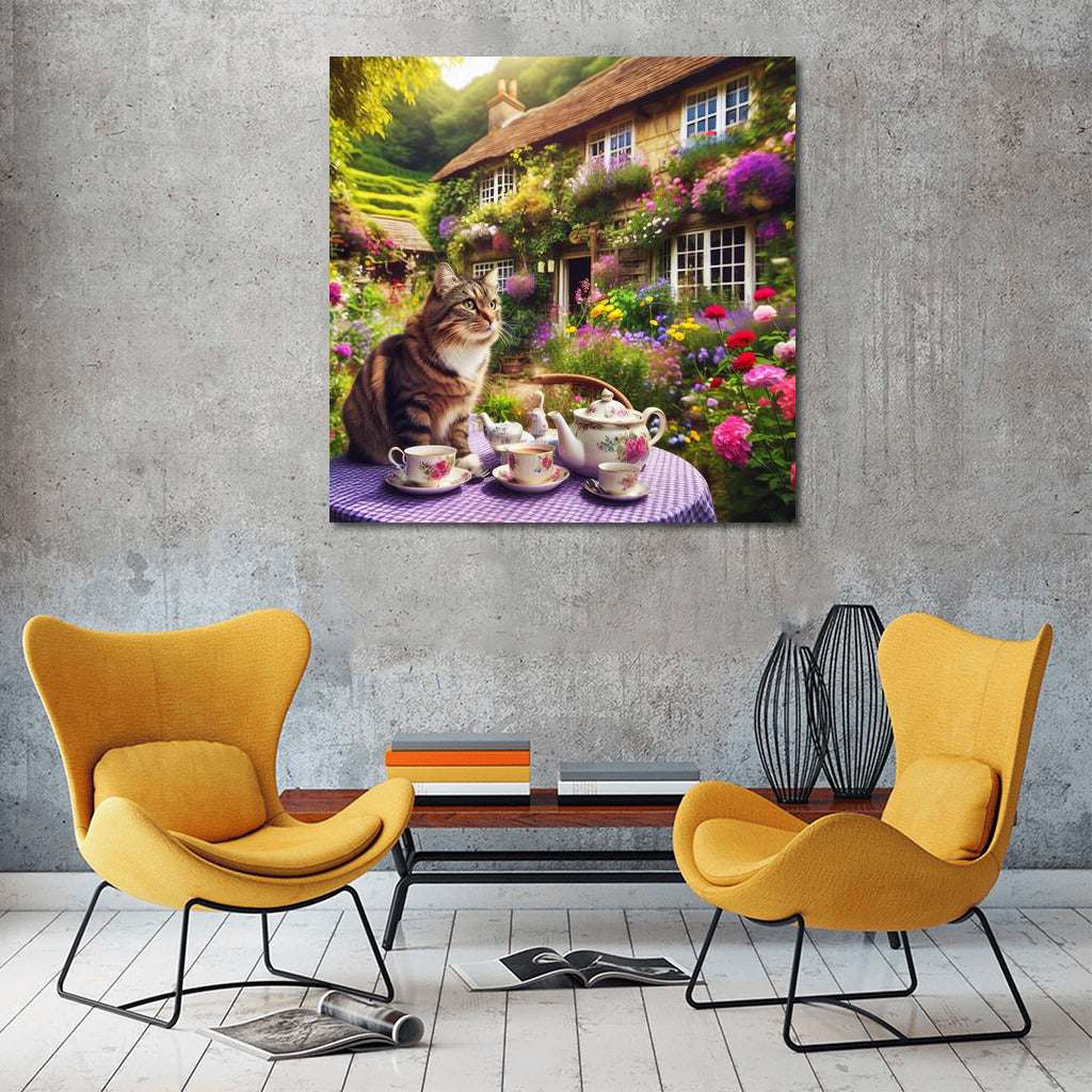 Tea Party in the Flowery Corner: The Cat and the English Garden