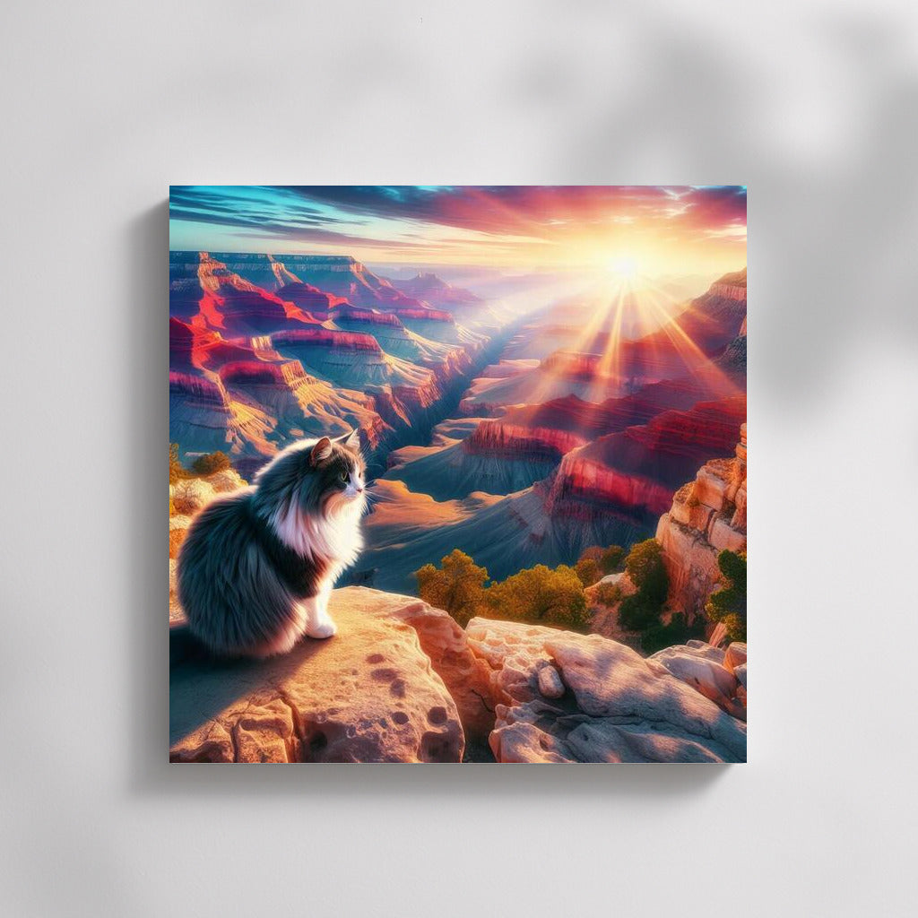 The pioneer cat in the kingdom of rocks