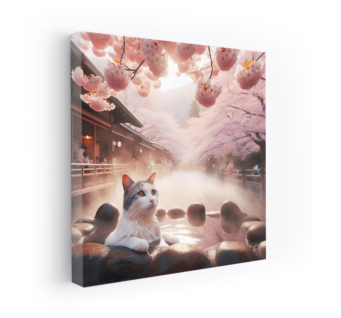 Sakura Zen: Cat in the Hot Waters of Japan