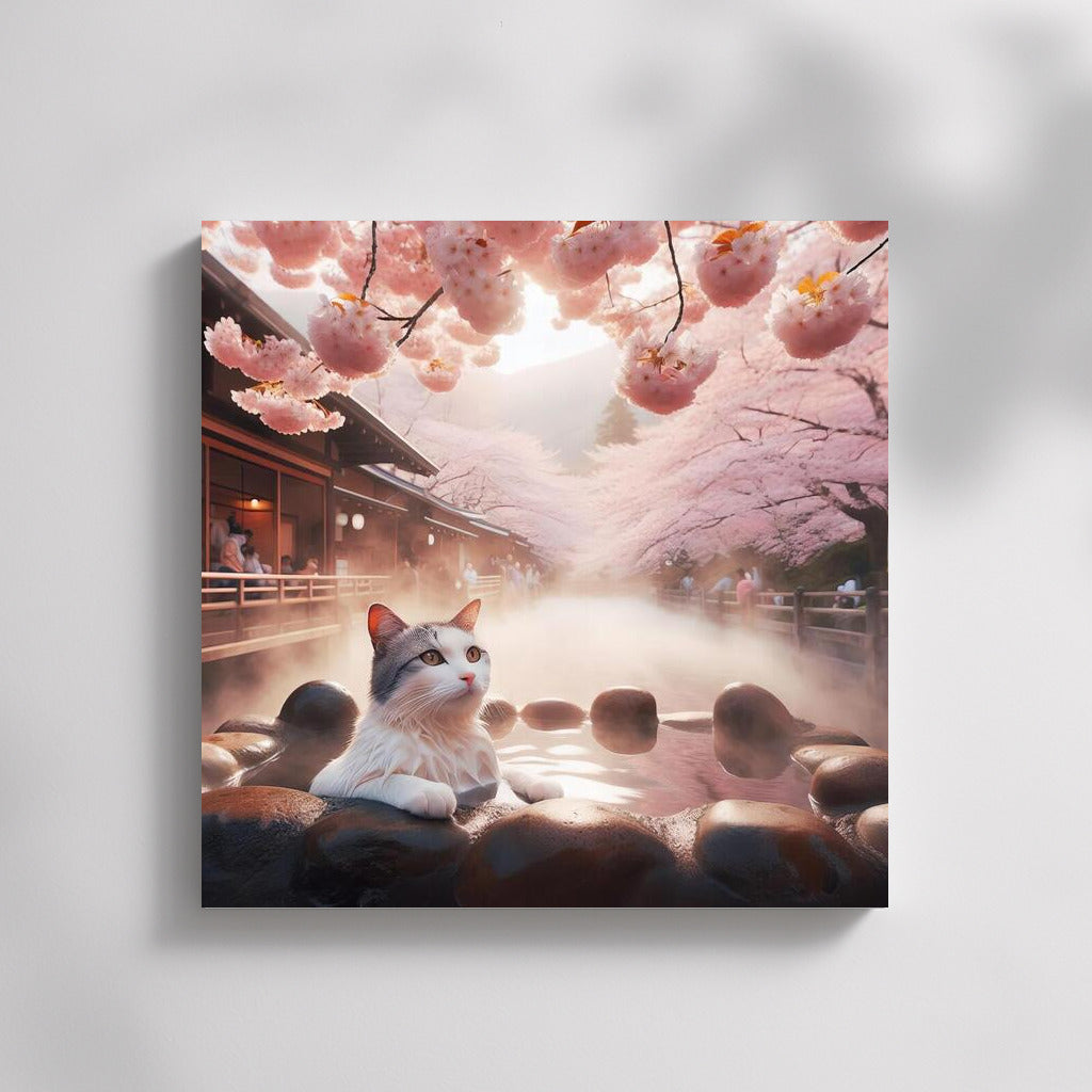 Sakura Zen: Cat in the Hot Waters of Japan