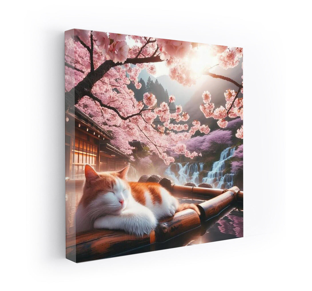 Sakura Zen: Cat in the Hot Springs