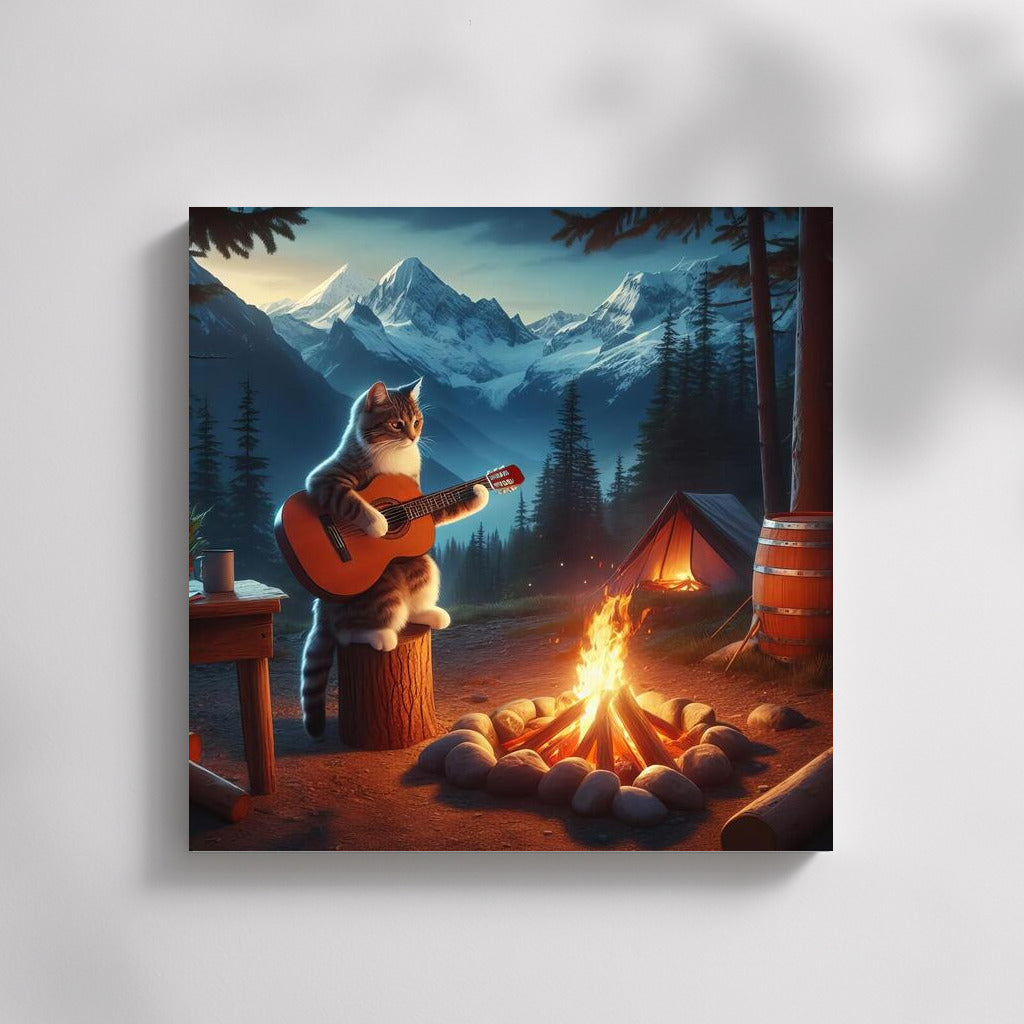 Mooncat Serenade at the Mountain Hearth