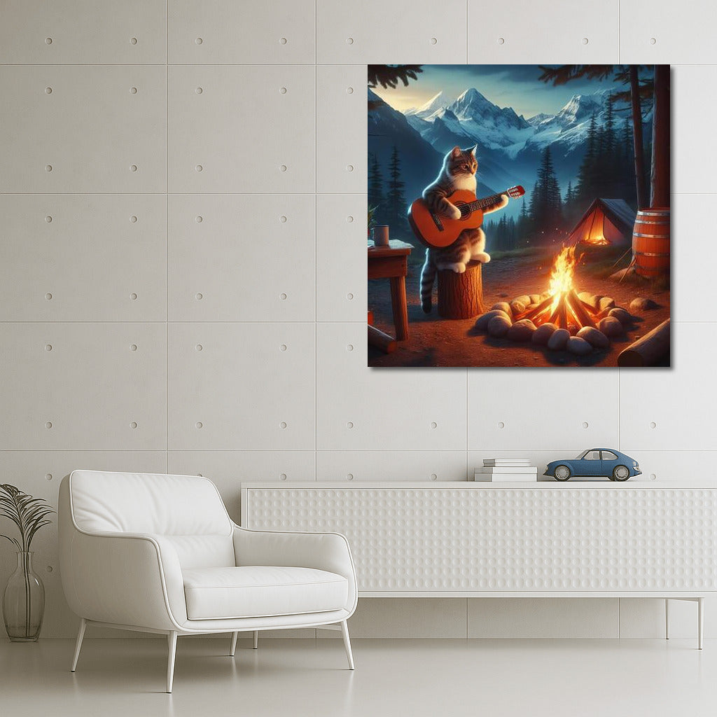Mooncat Serenade at the Mountain Hearth