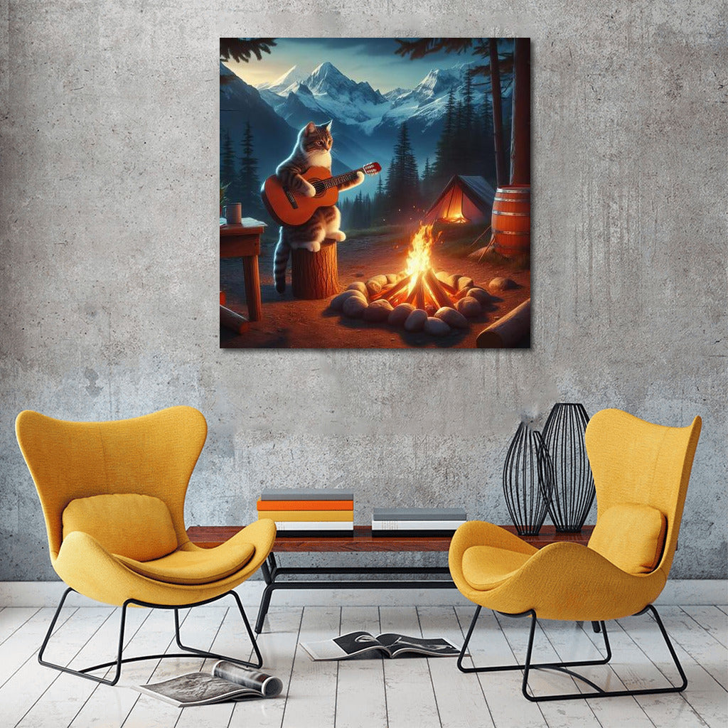 Mooncat Serenade at the Mountain Hearth