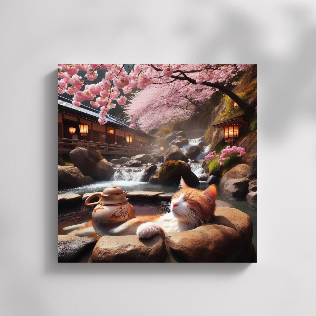 Sakura Paradise: Cat in the Warmth