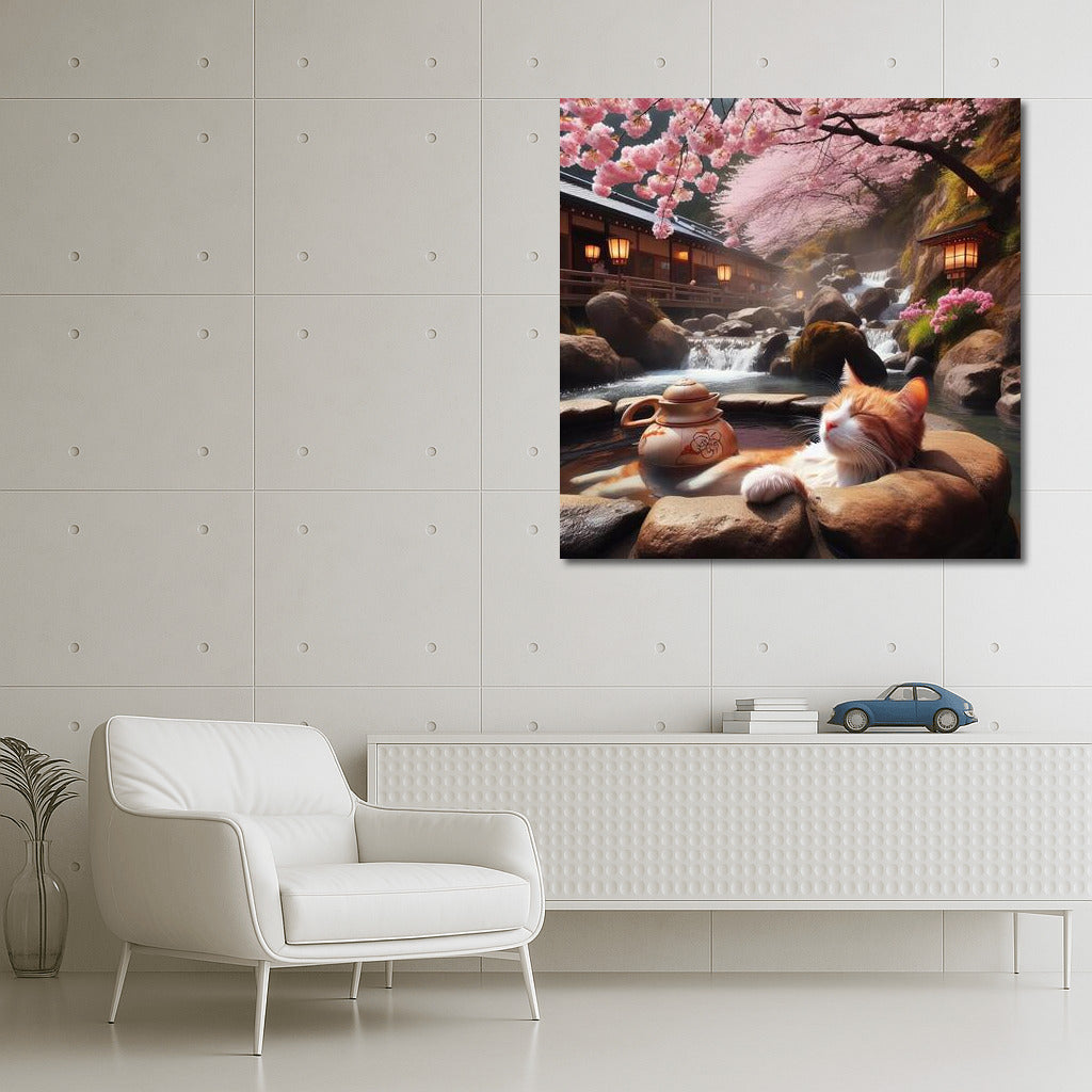 Sakura Paradise: Cat in the Warmth