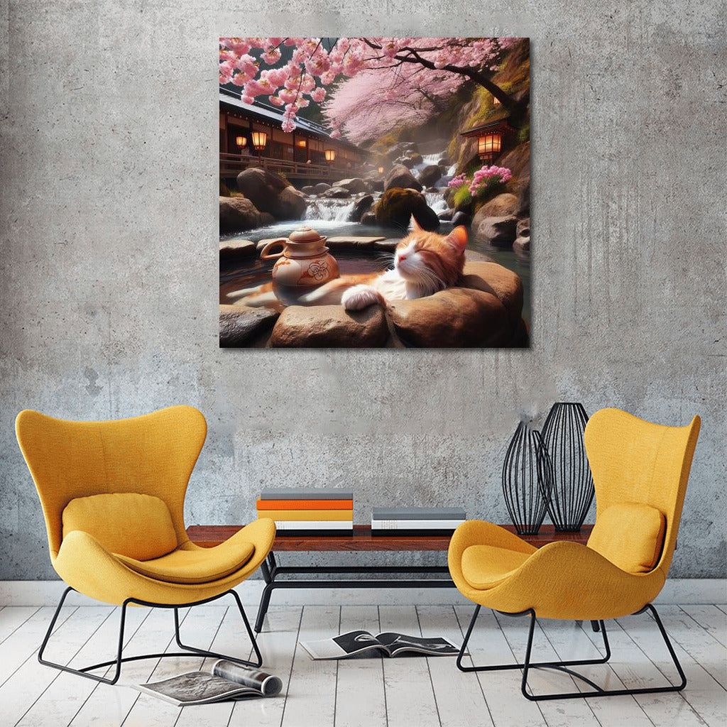 Sakura Paradise: Cat in the Warmth