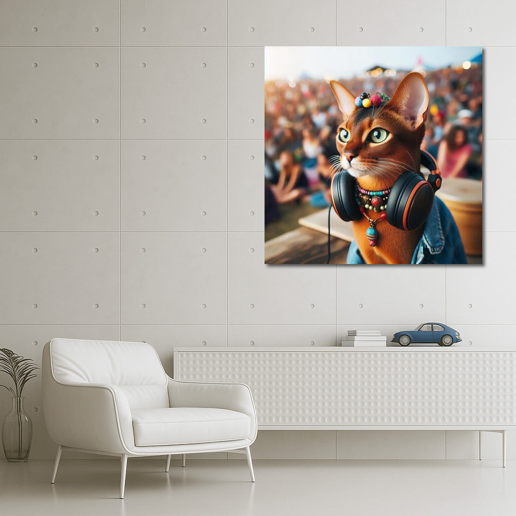 Abyssinian Cat at Music Festival: Style and Sound