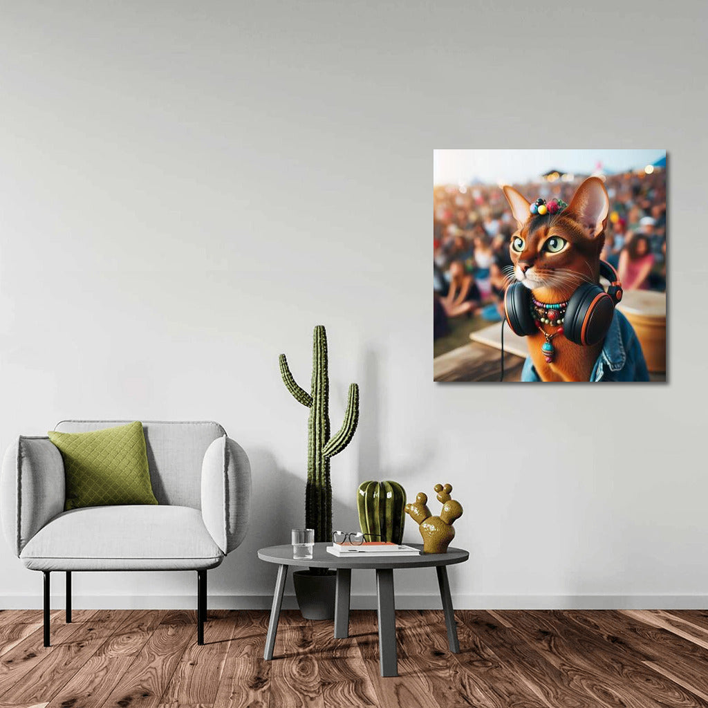 Abyssinian Cat at Music Festival: Style and Sound
