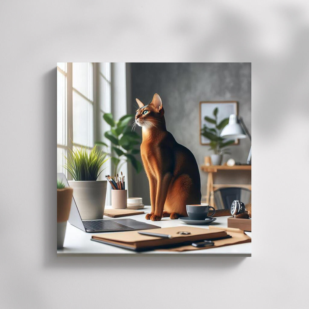 Abyssinian Cat in the Office: Elegance and Comfort for Your Space