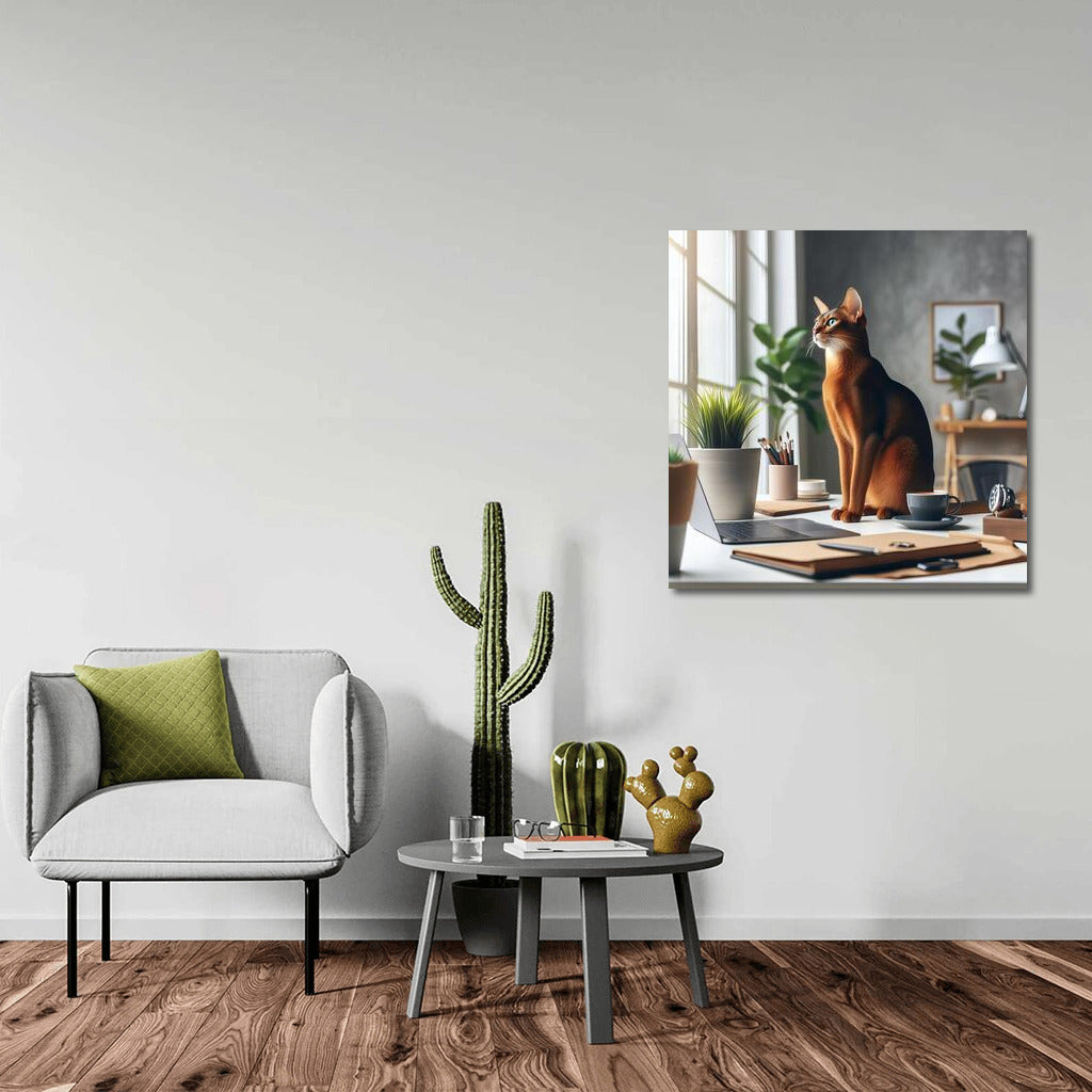 Abyssinian Cat in the Office: Elegance and Comfort for Your Space