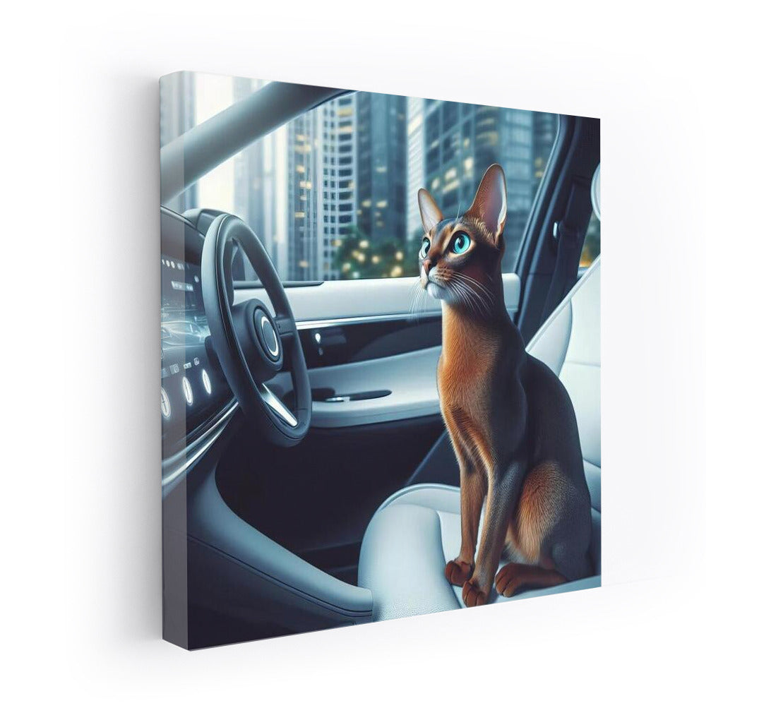 Abyssinian in the Car of the Future: Stylish Interior Decor