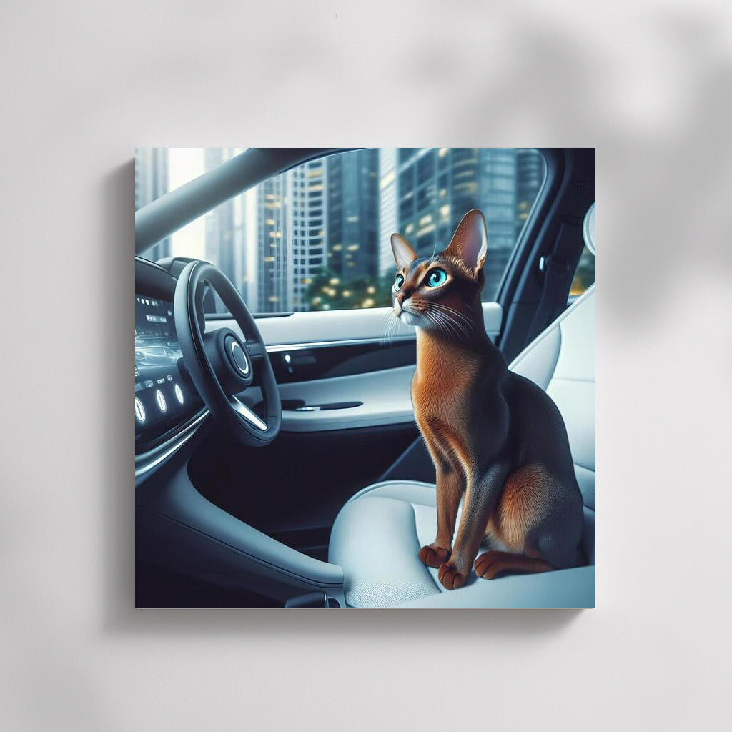 Abyssinian in the Car of the Future: Stylish Interior Decor