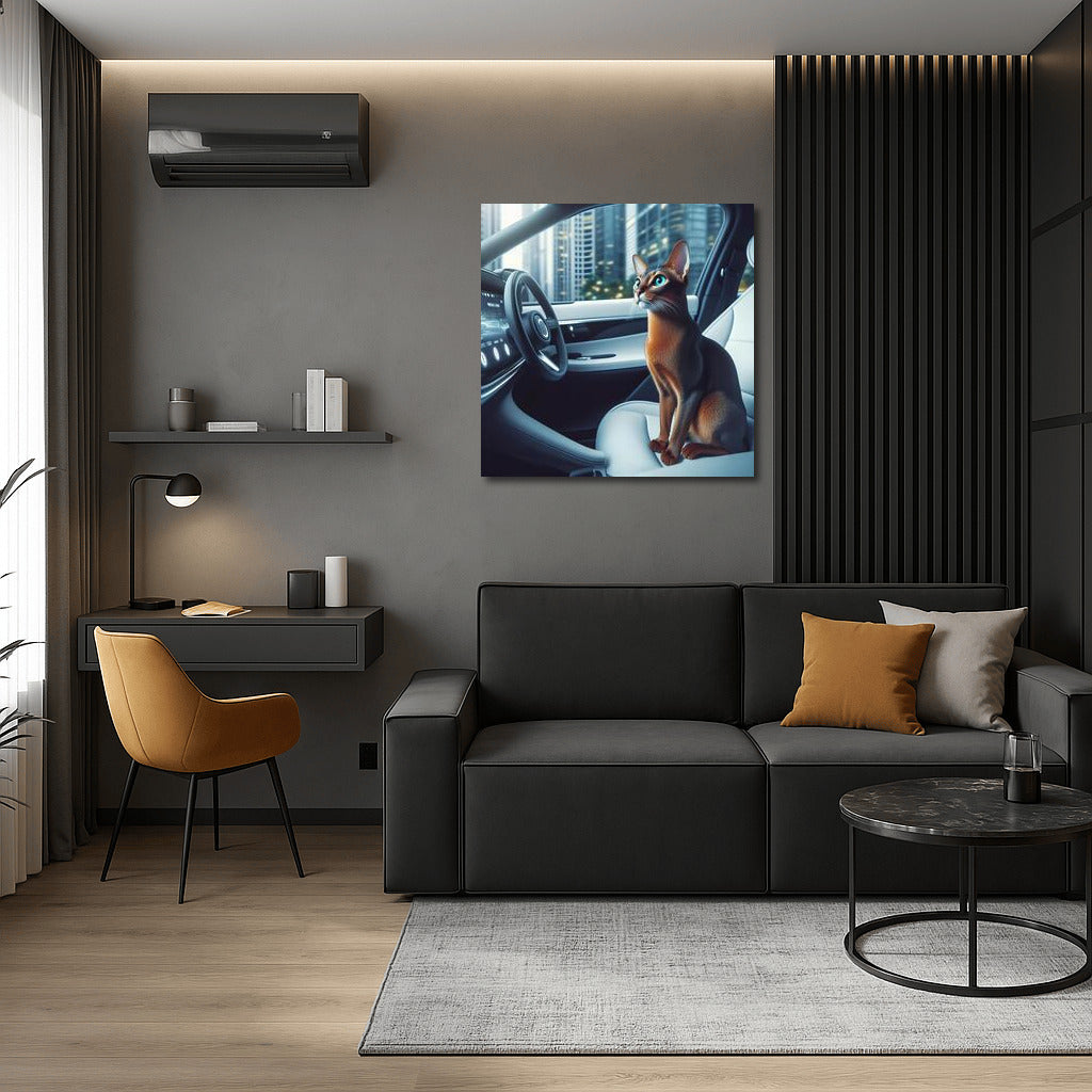 Abyssinian in the Car of the Future: Stylish Interior Decor