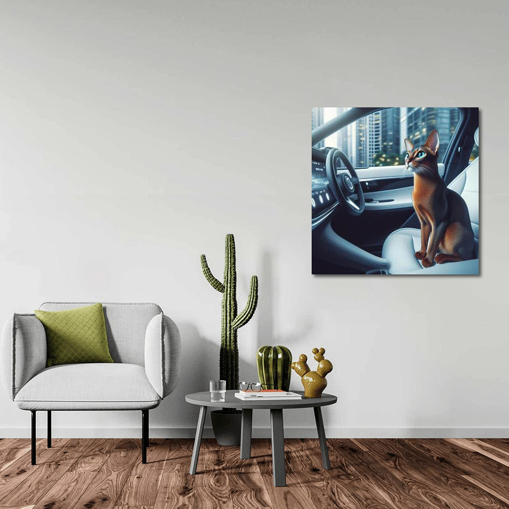 Abyssinian in the Car of the Future: Stylish Interior Decor