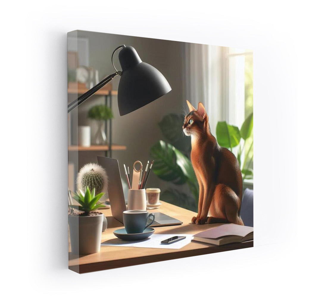 Abyssinian in the Office: Grace and Comfort
