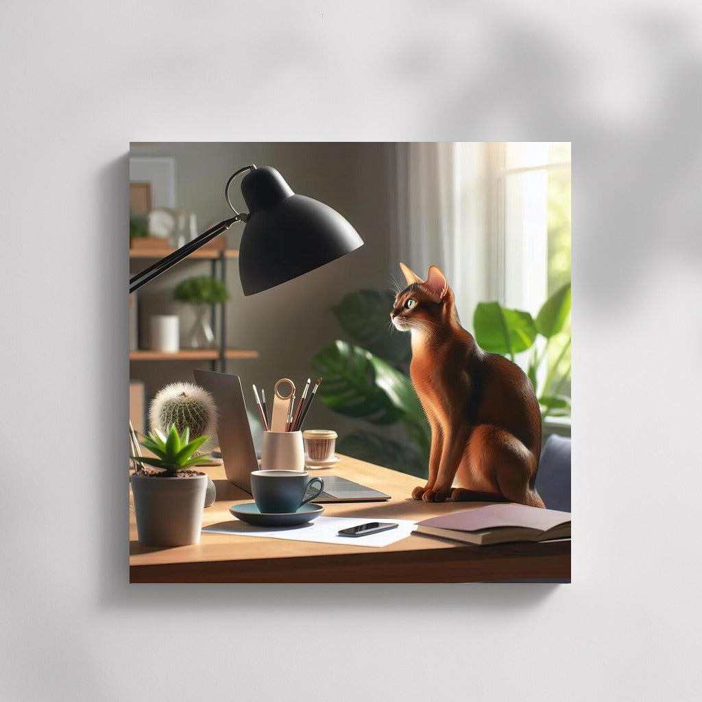 Abyssinian in the Office: Grace and Comfort