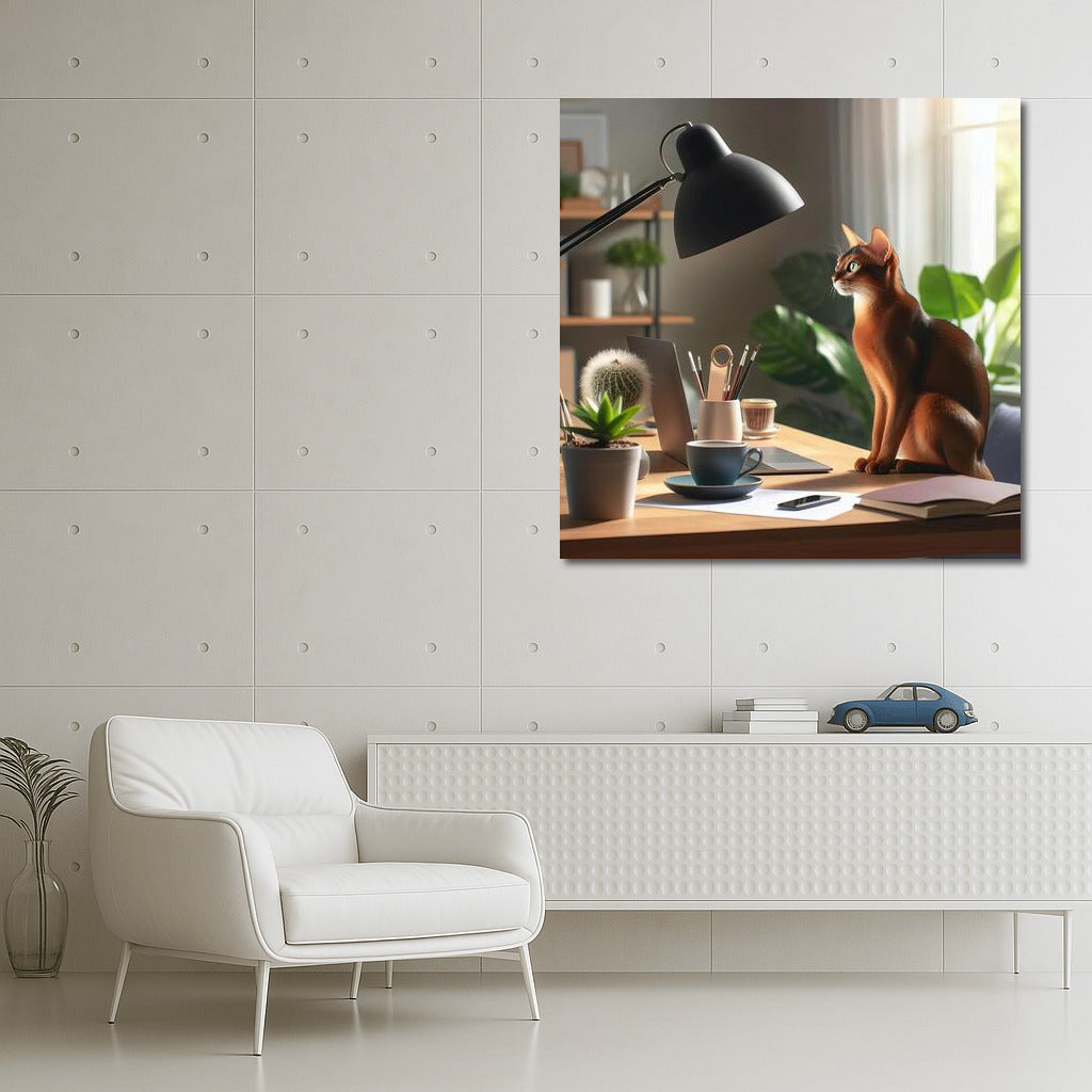 Abyssinian in the Office: Grace and Comfort