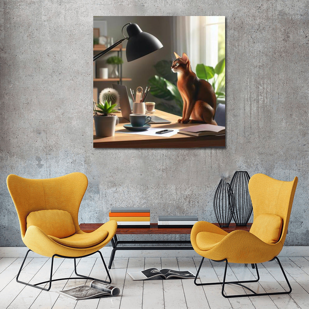 Abyssinian in the Office: Grace and Comfort