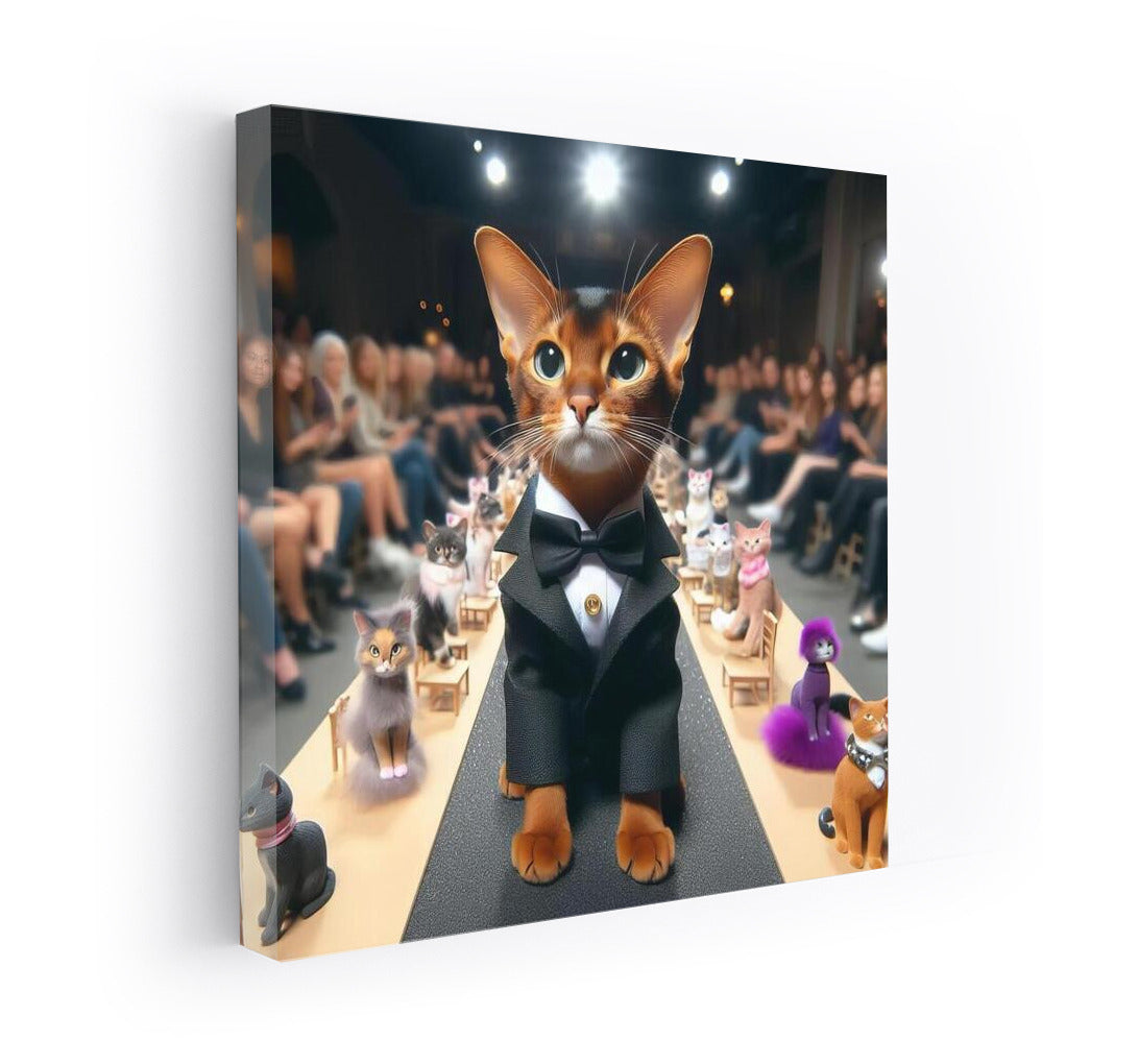 Abyssinian Cat on the Catwalk: Style and Grace