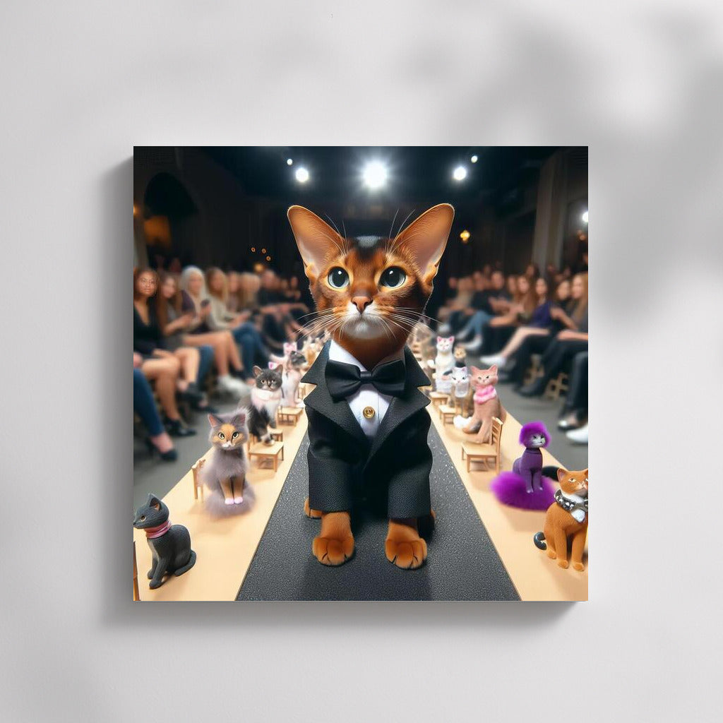 Abyssinian Cat on the Catwalk: Style and Grace