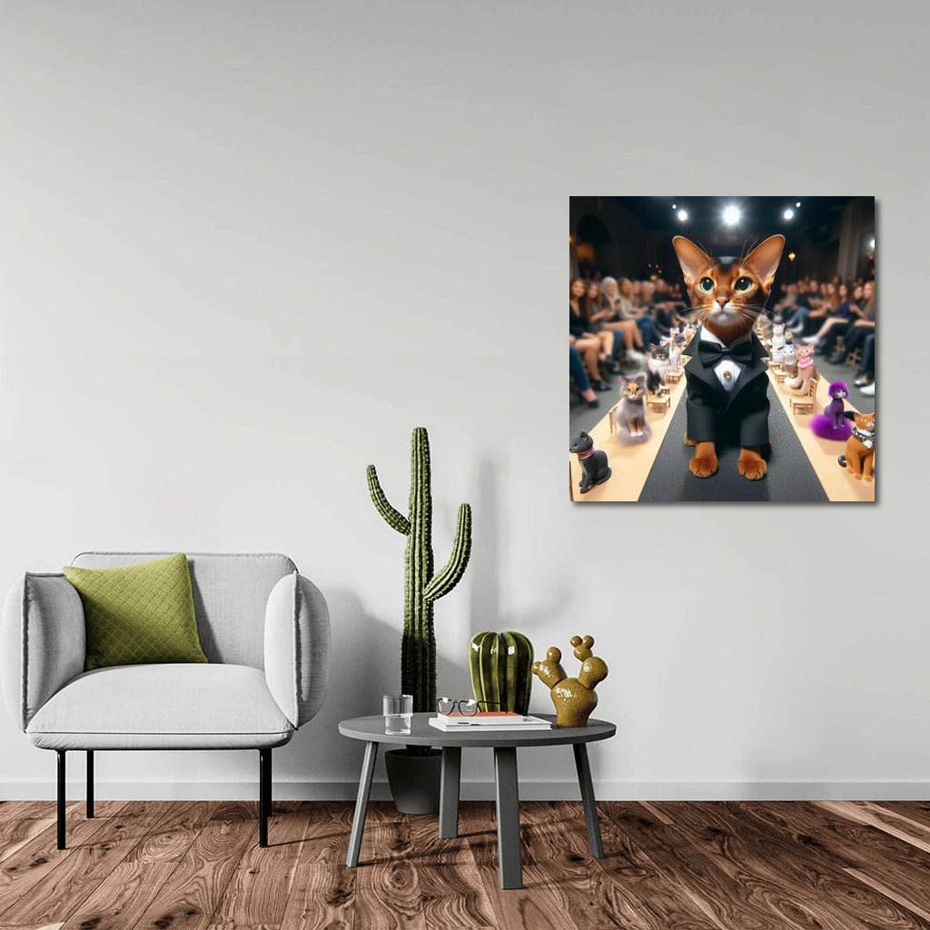 Abyssinian Cat on the Catwalk: Style and Grace
