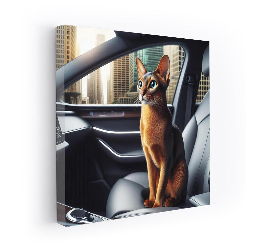 Abyssinian Cat in the Car of the Future: Grace and Futurism