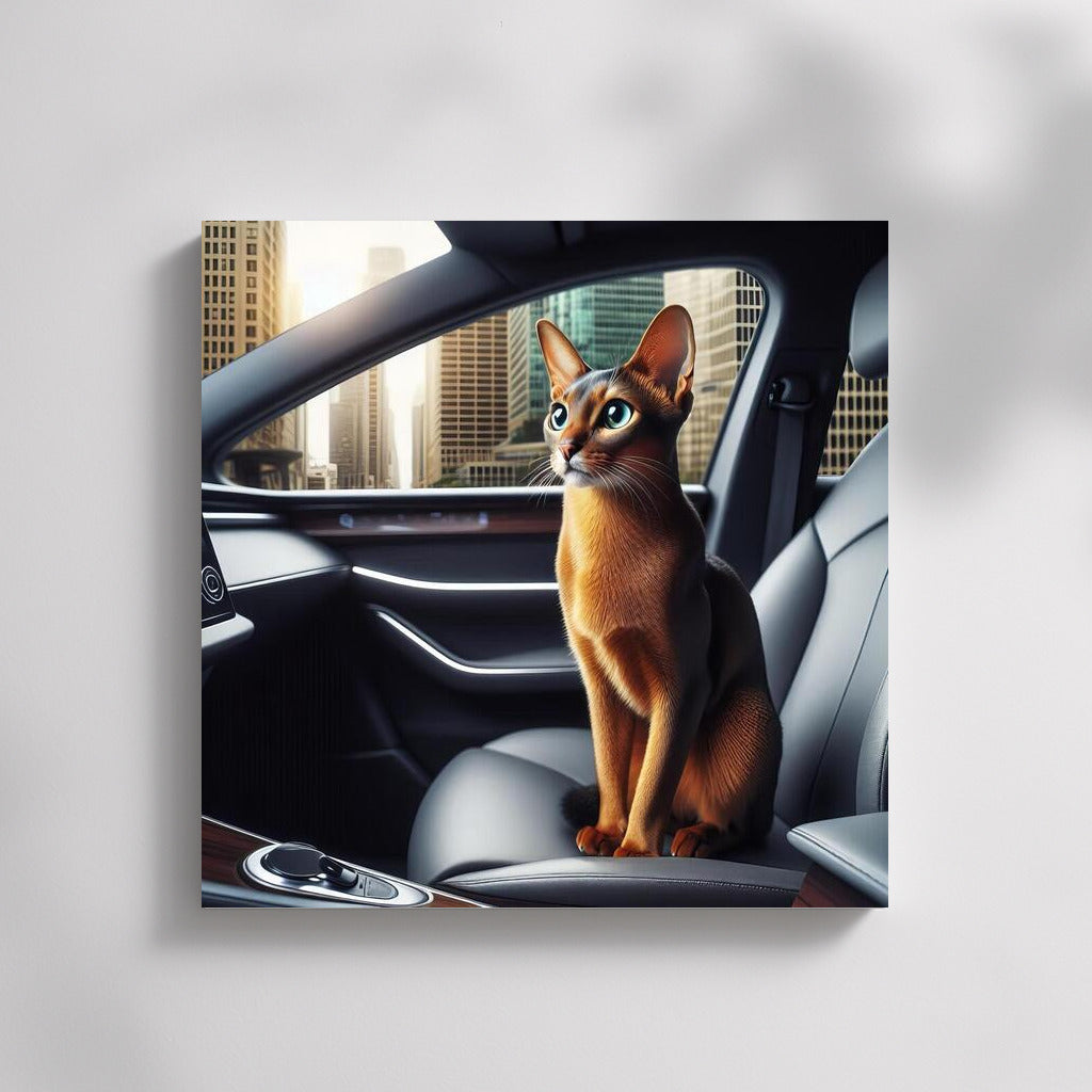 Abyssinian Cat in the Car of the Future: Grace and Futurism