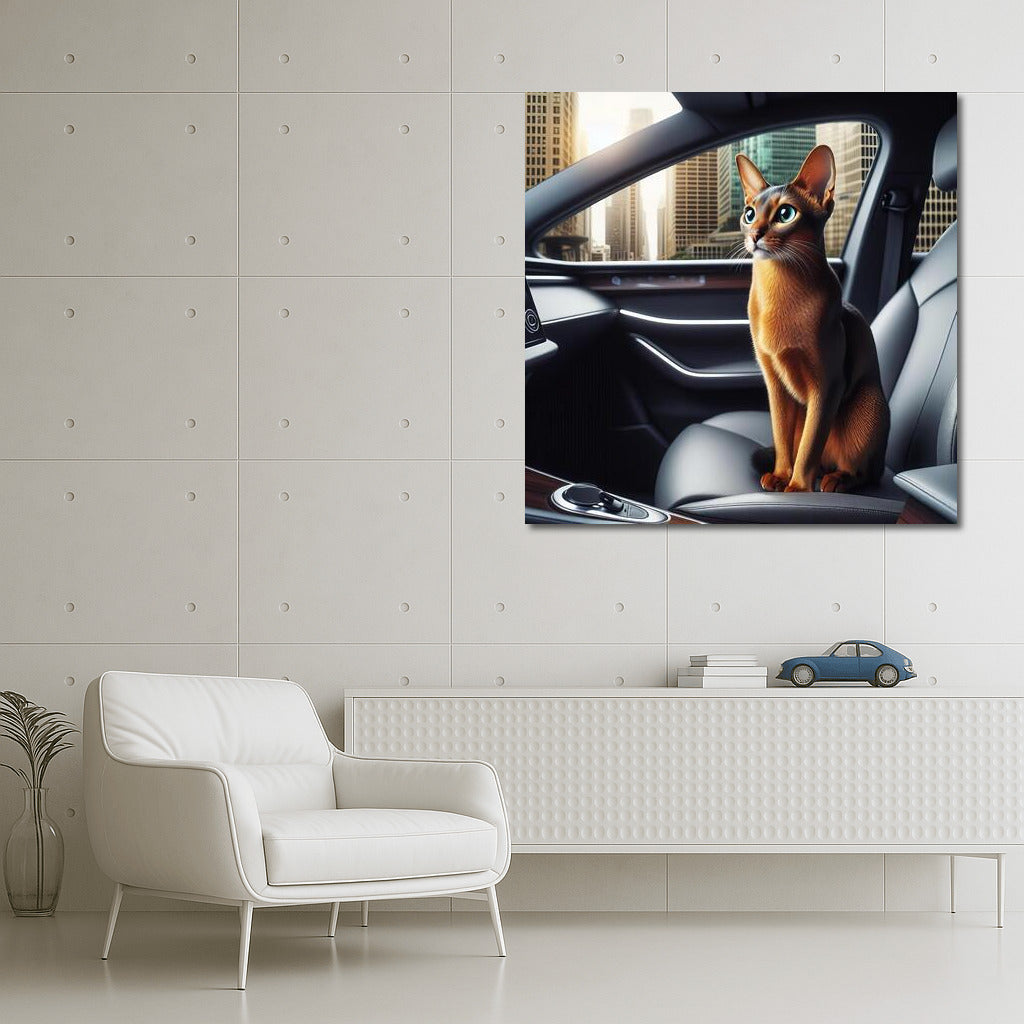 Abyssinian Cat in the Car of the Future: Grace and Futurism