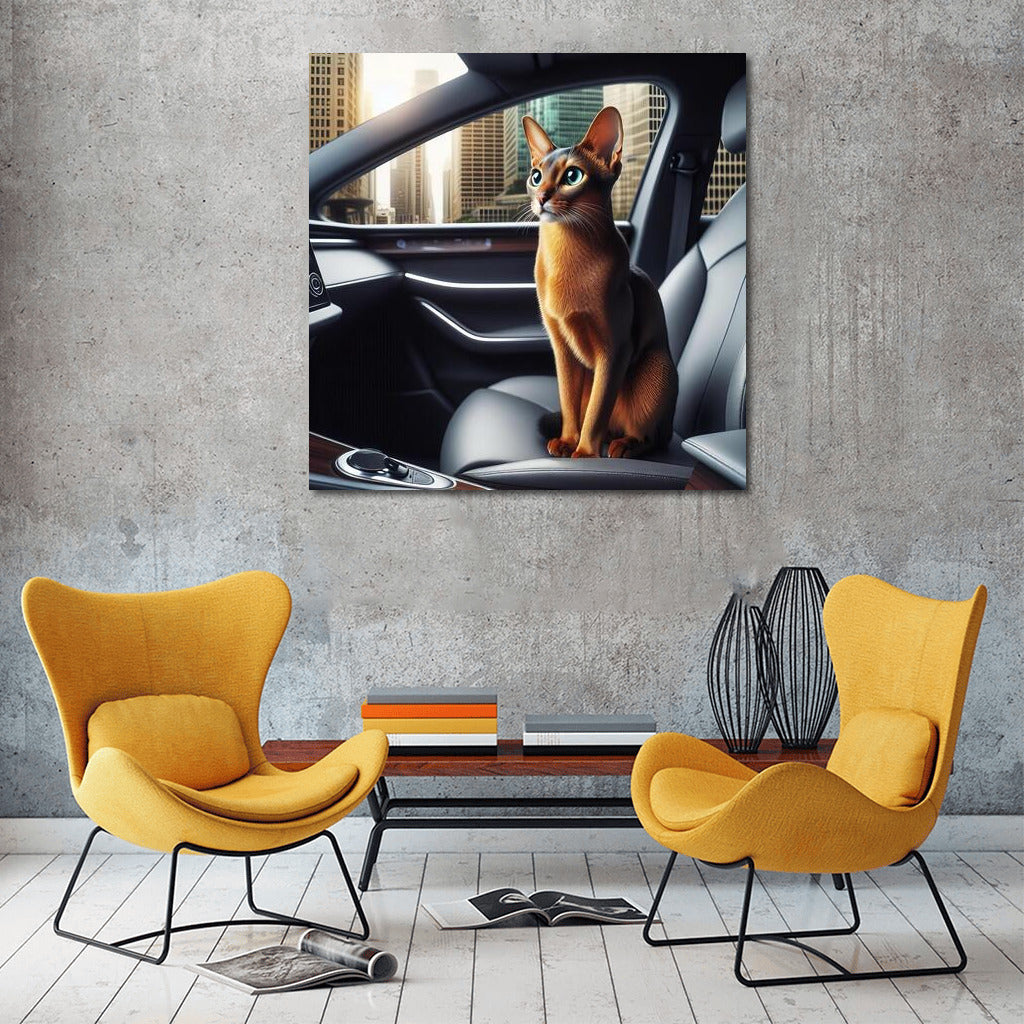 Abyssinian Cat in the Car of the Future: Grace and Futurism