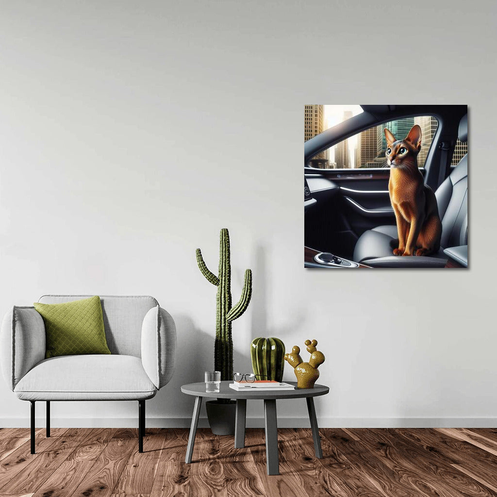 Abyssinian Cat in the Car of the Future: Grace and Futurism