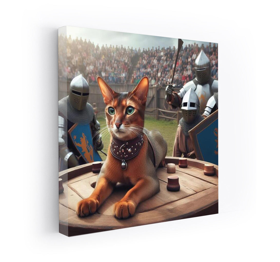 The Courage of an Abyssinian Cat at a Medieval Tournament