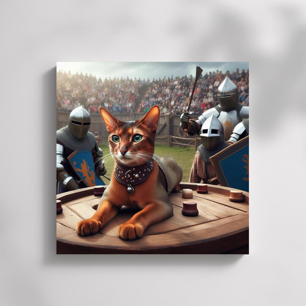 The Courage of an Abyssinian Cat at a Medieval Tournament