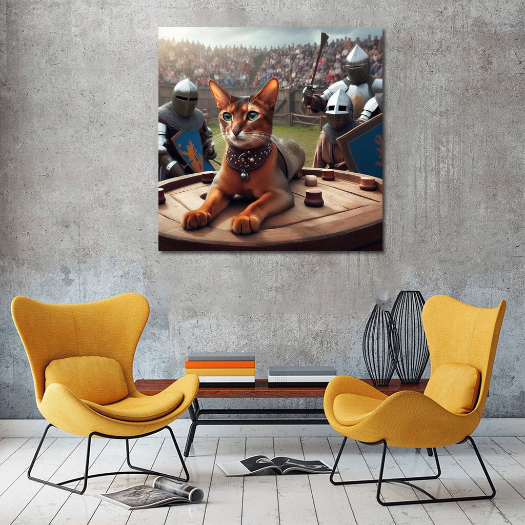 The Courage of an Abyssinian Cat at a Medieval Tournament