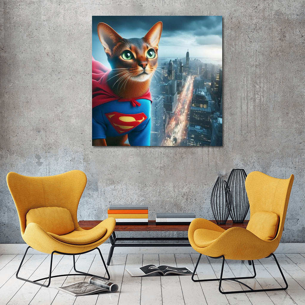Abyssinian Superhero: Cat-Savior of the City