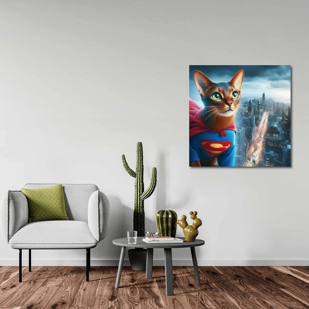 Abyssinian Superhero: Cat-Savior of the City