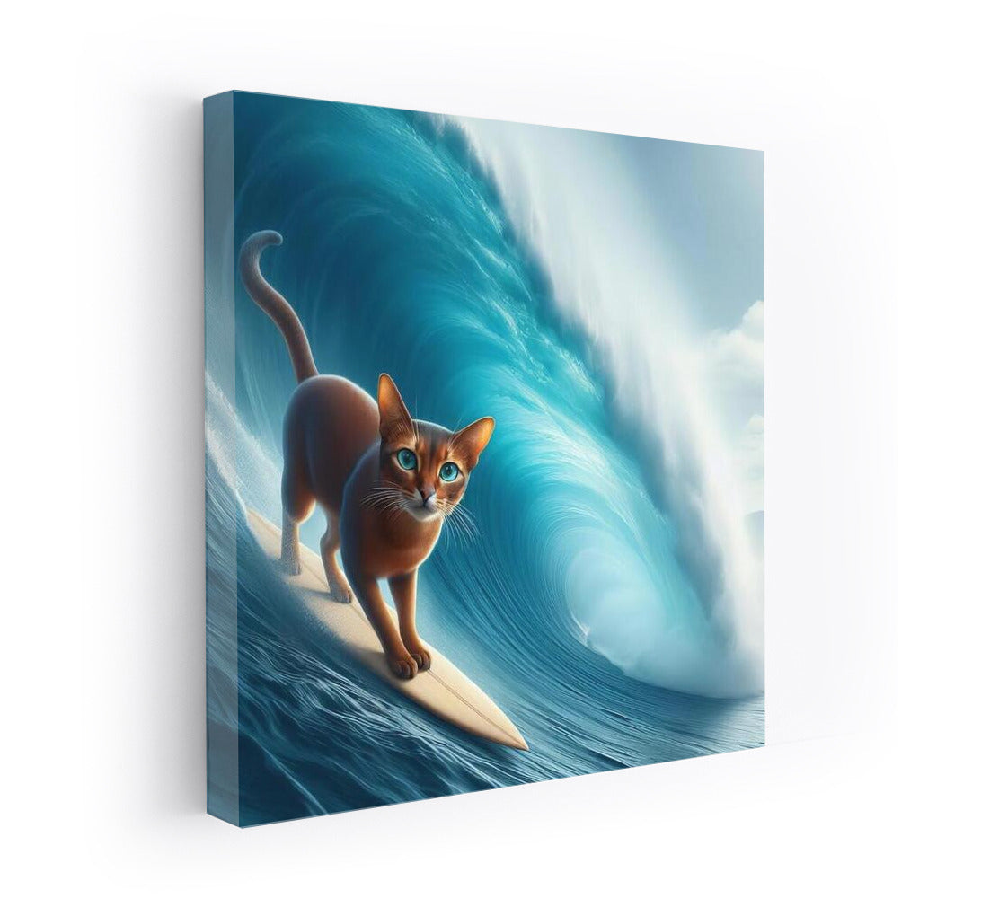 Abyssinian Cat on the Crest of an Ocean Wave: Dynamics and Grace