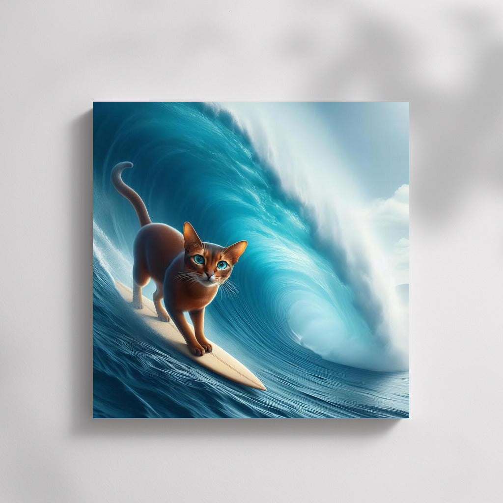 Abyssinian Cat on the Crest of an Ocean Wave: Dynamics and Grace